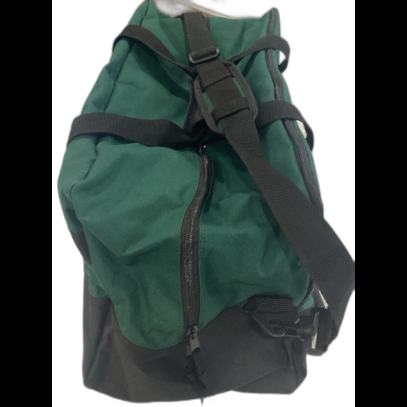 Duffle Bag Travel Bag 2 Large Zippered Compartments Canvas St. Andrews Logo - Picture 5 of 10